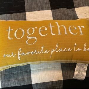 Mainstays Mustard Striped Pillow